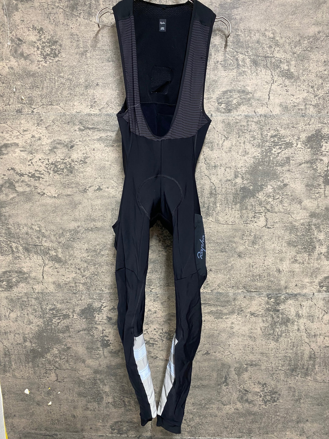 JY680 ラファ Rapha CARGO WINTER TIGHTS WITH PAD カーゴ ビブタイツ 黒 L 裏起毛