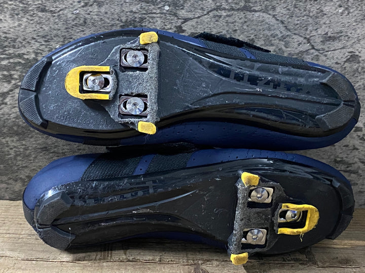 KI700 フィジーク Fizik テンポ パワーストラップ TEMPO R5 POWERSTRAP ビンディングシューズ EU44 3穴 紺