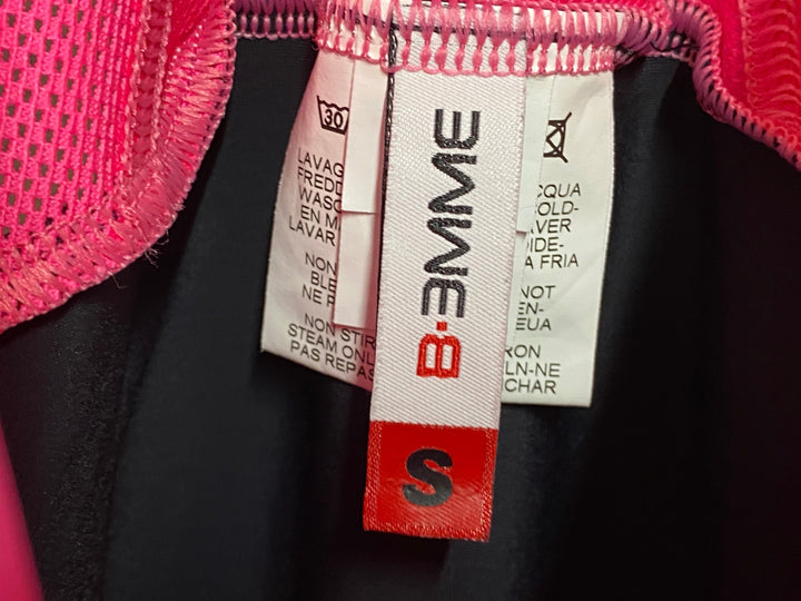 JM458 ビエンメ BIEMME ビブショーツ 黒 ピンク S ※汚れ