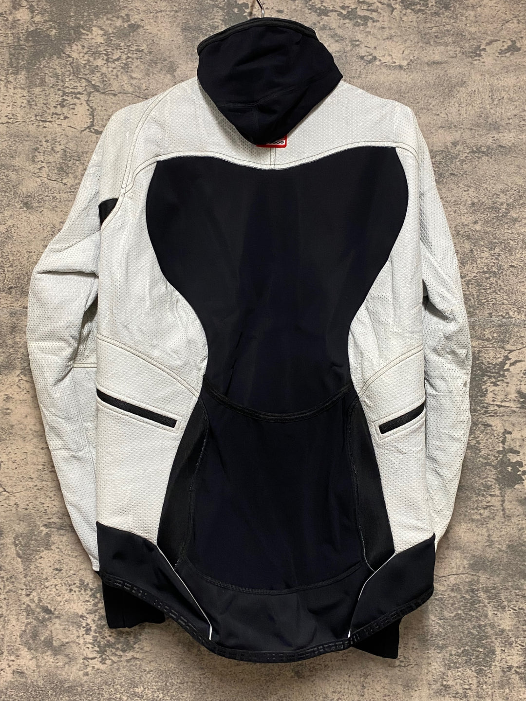 JQ218 アソス assos AIR BLOCK 851 winter plus 長袖サイクルジャケット 白黒 M 裏起毛