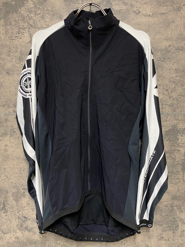 KC566 アソス assos INTERMEDIATE S7 長袖 サイクルジャージ 黒白 XL