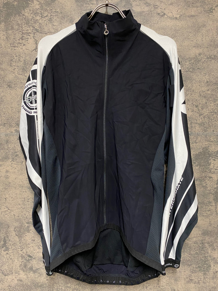 assos サイクルジャージ ブラック ホワイト XL KC566 アソス assos INTERMEDIATE S7 長袖 サイクルジャージ 黒白 XL