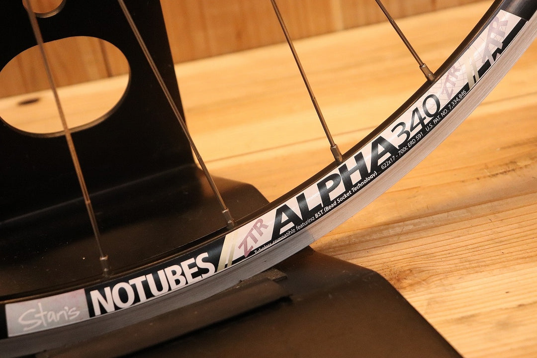 STAN'S ZTR ALPHA 340 リム 手組み カンパニョーロ レコード ハブ チューブレスレディ シマノ 11S/12S ホイールセット 【芦屋店】