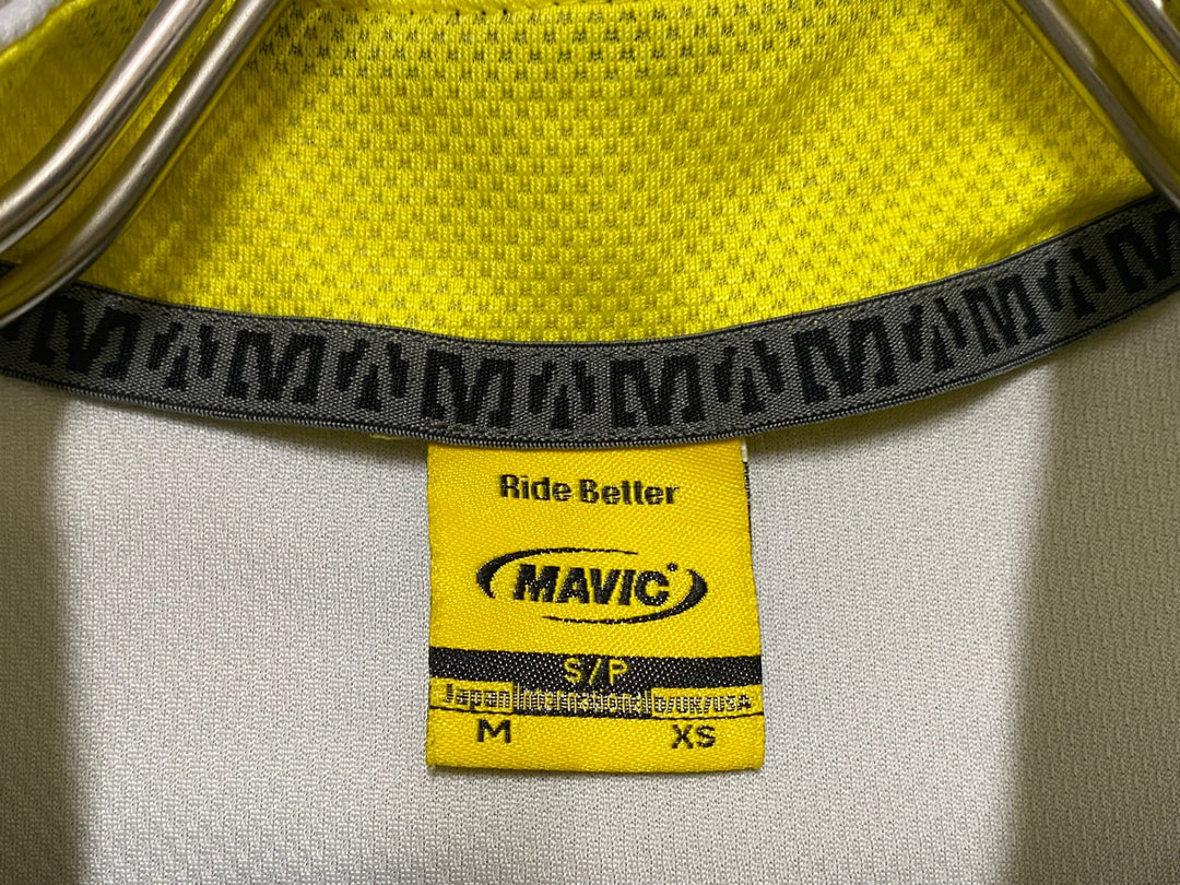 KG298 マヴィック MAVIC 半袖 サイクルジャージ 黒 白 M