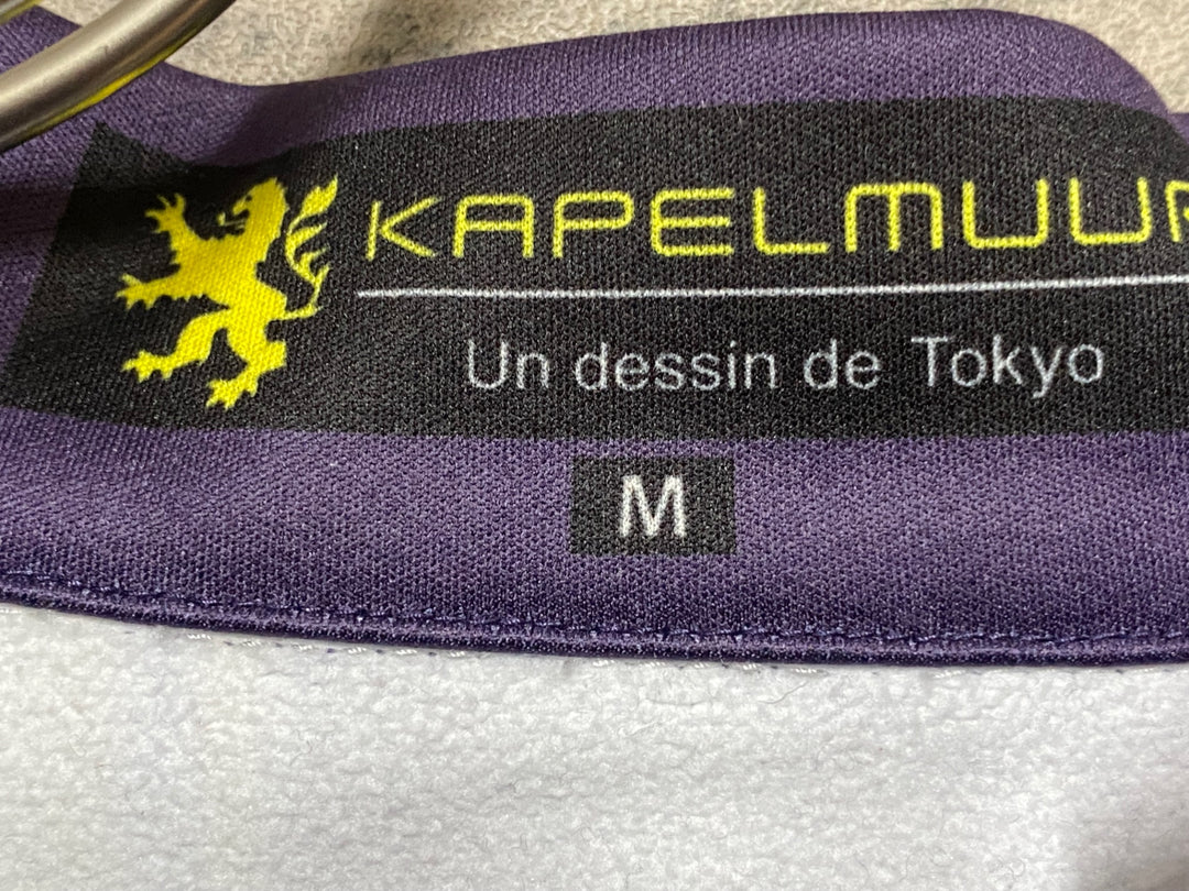 KD840 カペルミュール KAPELMUUR 長袖 サイクルジャージ パープル チェック M 裏起毛