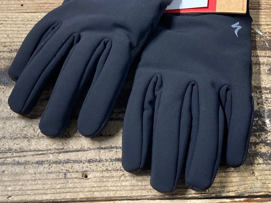 JV595 スペシャライズド SPECIALIZED SOFTSHELL DEEP WINTER 長指 グローブ 黒 S 裏起毛