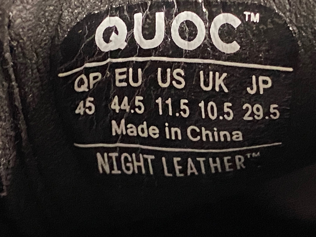 JE393 クオック QUOC NIGHT レザー ビンディングシューズ 黒 EU44.5 3穴