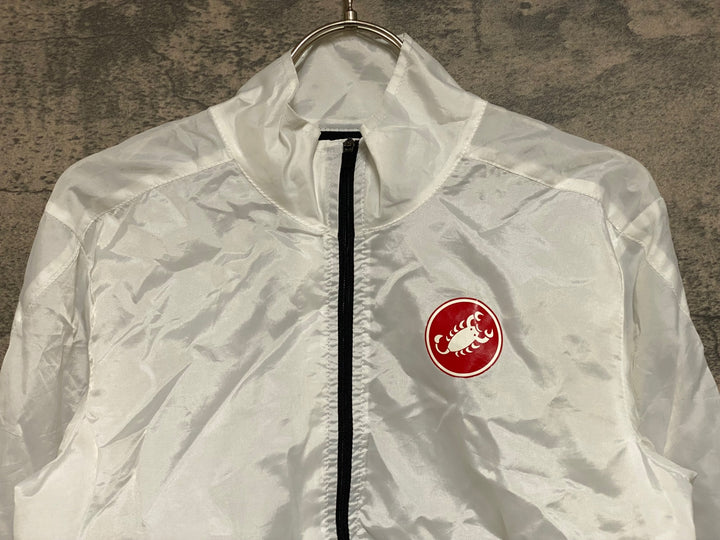JP485 カステリ CASTELLI 長袖 ウインドブレイカー 白 M