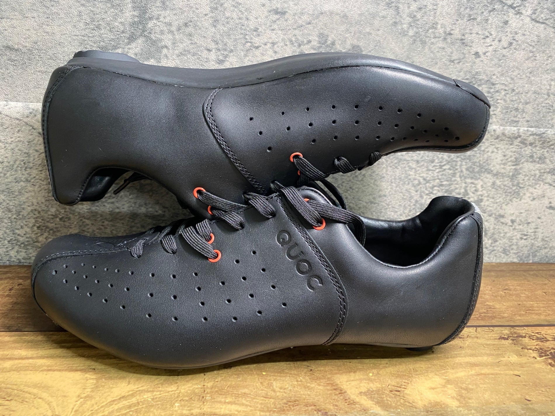 JE376 クオック QUOC NIGHT レザー ビンディングシューズ 黒 EU39.5 3