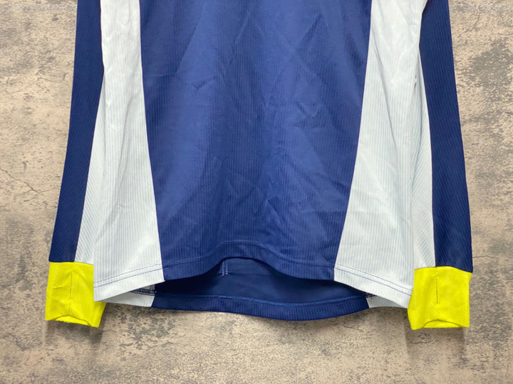 KH249 ルコックスポルティフ le coq sportif 長袖 サイクルジャージ 紺 L ハーフジッパー