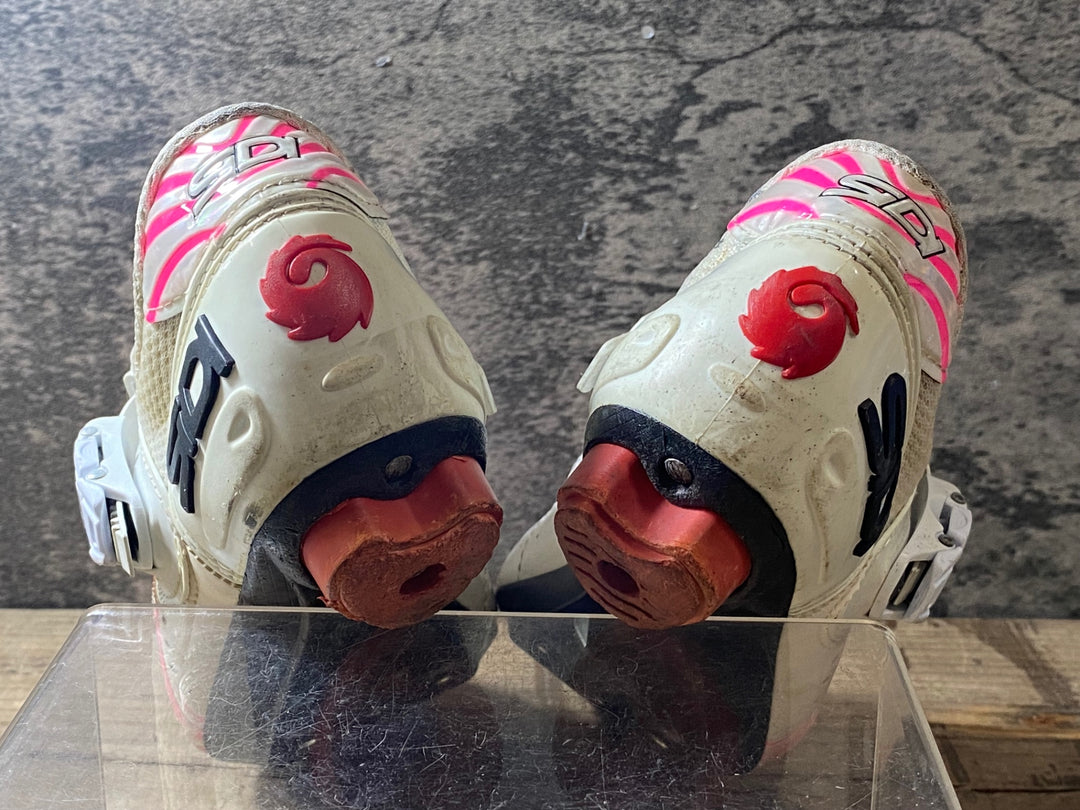 JV512 シディ SIDI GENIUS 5-FIT ビンディングシューズ 白ピンク EU38 W