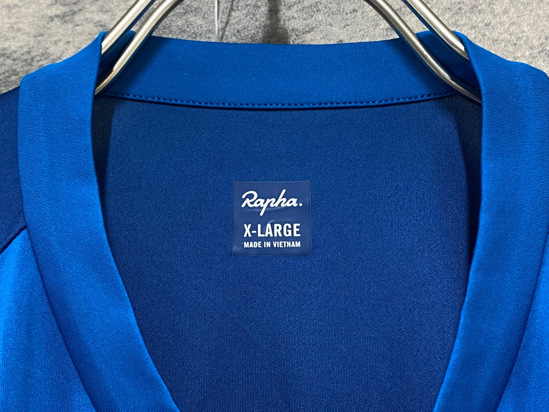 KL765 ラファ Rapha MEN'S PRO TEAM LONG SLEEVE LIGHTWEIGHT JERSEY 長袖 サイクルジャージ 青 XL