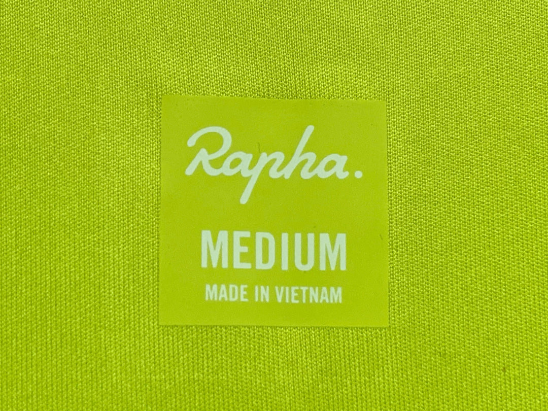 JW153 ラファ RAPHA PROTEAM TRAINING JERSEY 半袖 サイクルジャージ Mサイズ 黄緑 蛍光