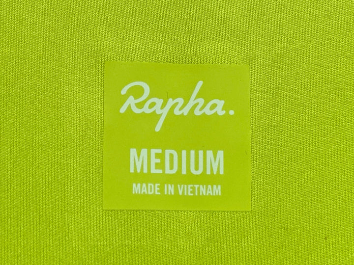 JW153 ラファ RAPHA PROTEAM TRAINING JERSEY 半袖 サイクルジャージ Mサイズ 黄緑 蛍光