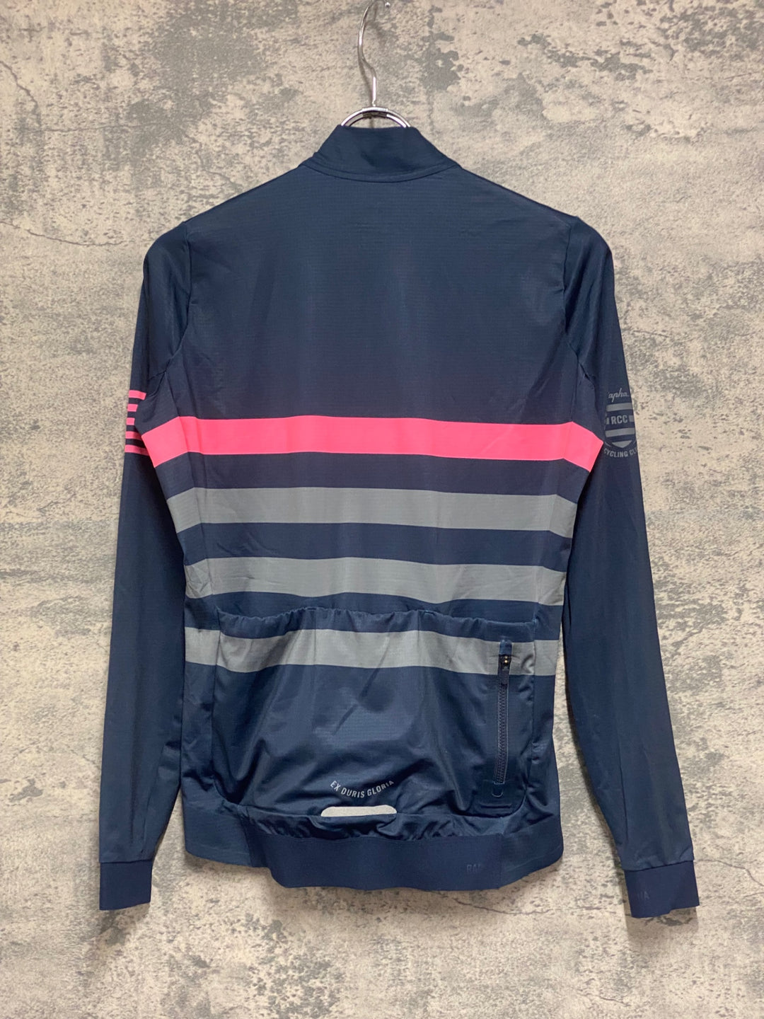 JZ975 ラファ Rapha RCC PRO TEAM LONG SLEEVE JERSEY 長袖 サイクルジャージ ネイビー S