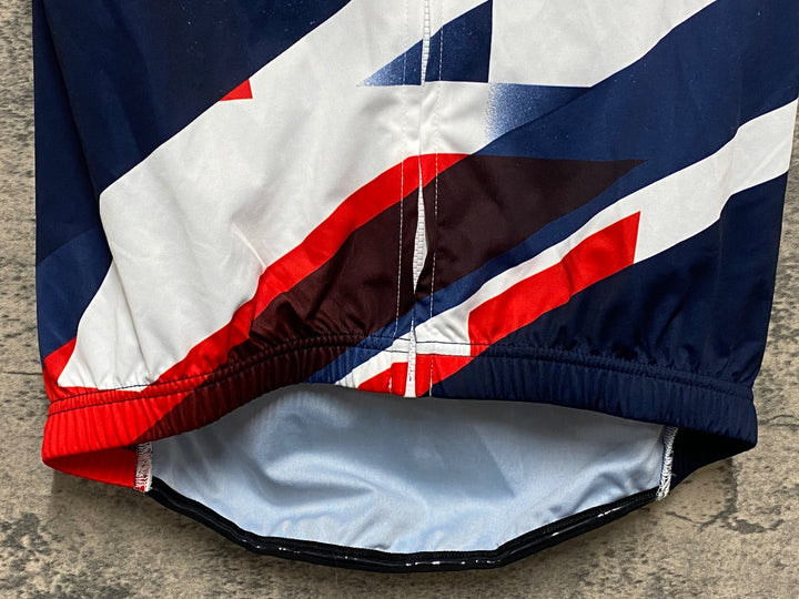 KG333 アディダス adidas 半袖 サイクルジャージ 白 赤 紺 S GREAT BRITAIN