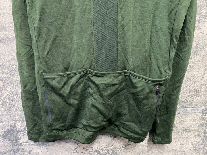 KA124 dhb 長袖 サイクルジャージ 緑 XL