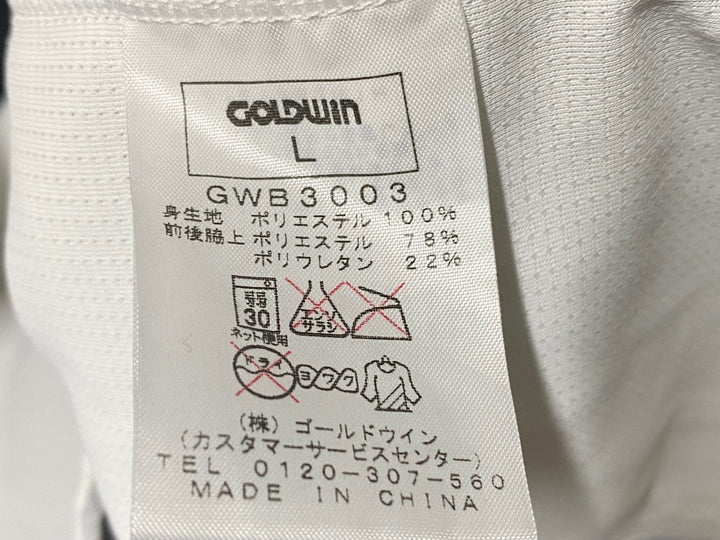 KB513 ゴールドウィン GOLDWIN 半袖 サイクルジャージ 黒 白 L ※汚れあり