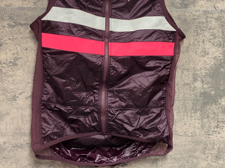JV225 ラファ Rapha BREVET INSULATED GILET ジレ サイクルベスト バーガンディ S
