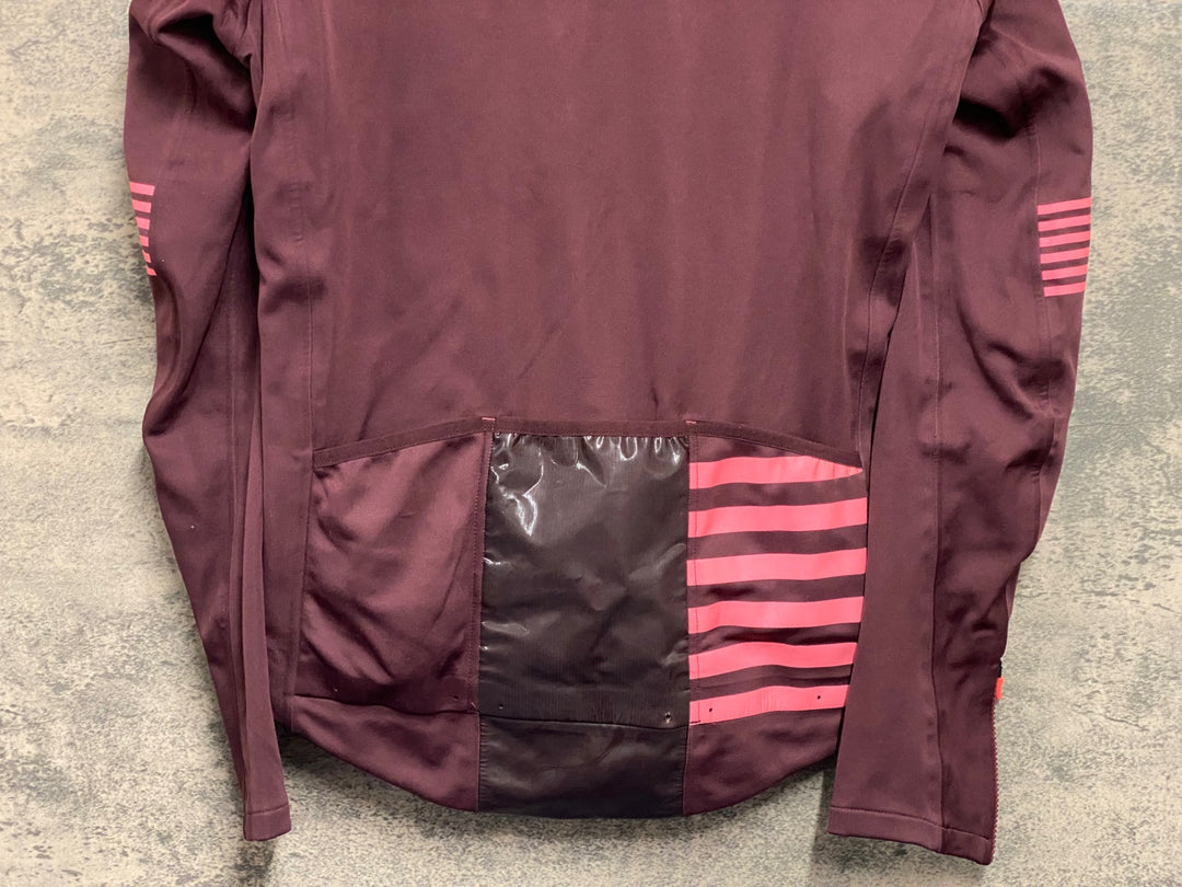 JV240 ラファ Rapha PRO TEAM SOFTSHELL JACKET 長袖 サイクルジャケット バーガンディ S