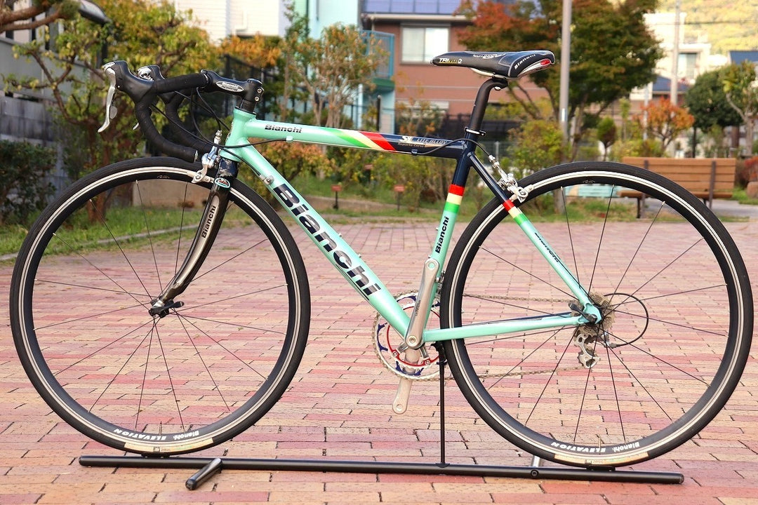 ビアンキ BIANCHI SL LITE ALLOY 2000年頃 シマノ アルテグラ 6500 MIX 9S アルミ ロードバイク 【芦屋店】