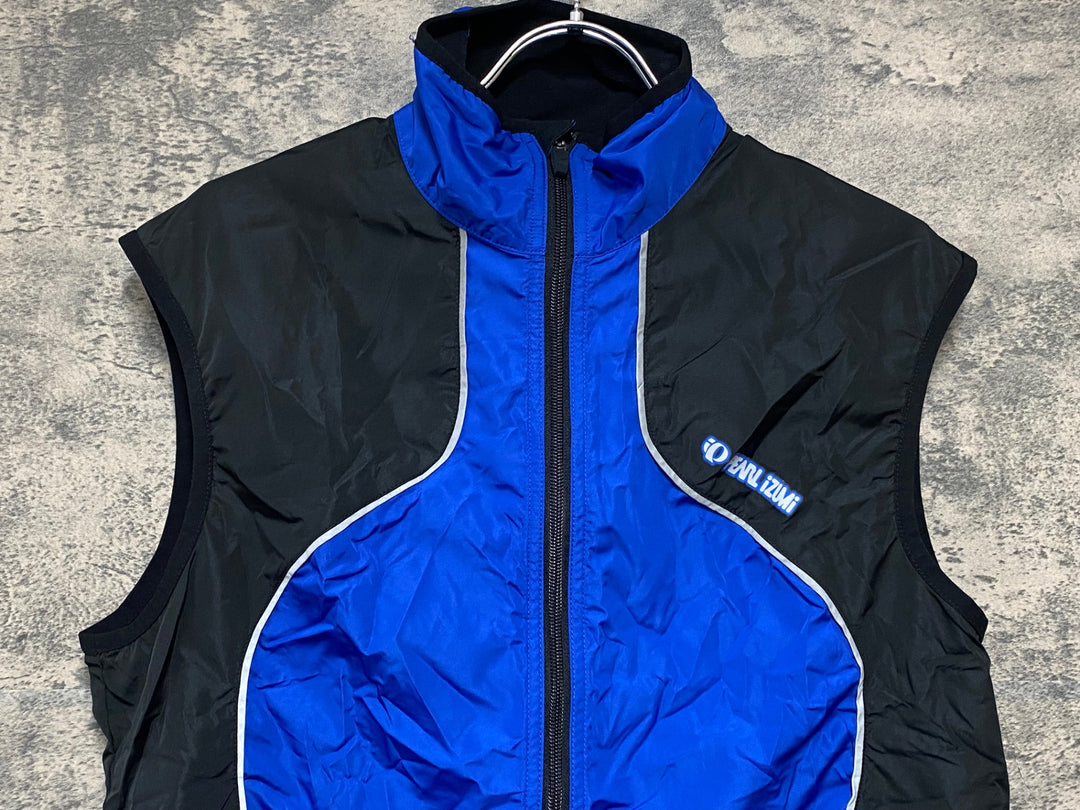KK059 パールイズミ PEARL iZUMi ジレ サイクルベスト 青 M