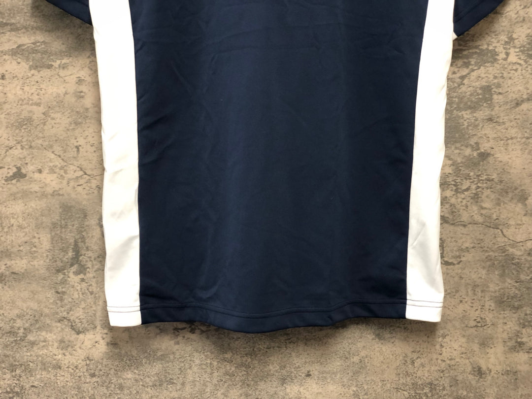 KK452 ルコックスポルティフ le coq sportif 半袖 サイクルジャージ 紺 O
