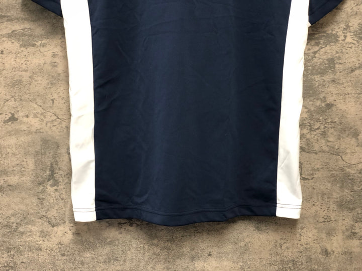 KK452 ルコックスポルティフ le coq sportif 半袖 サイクルジャージ 紺 O