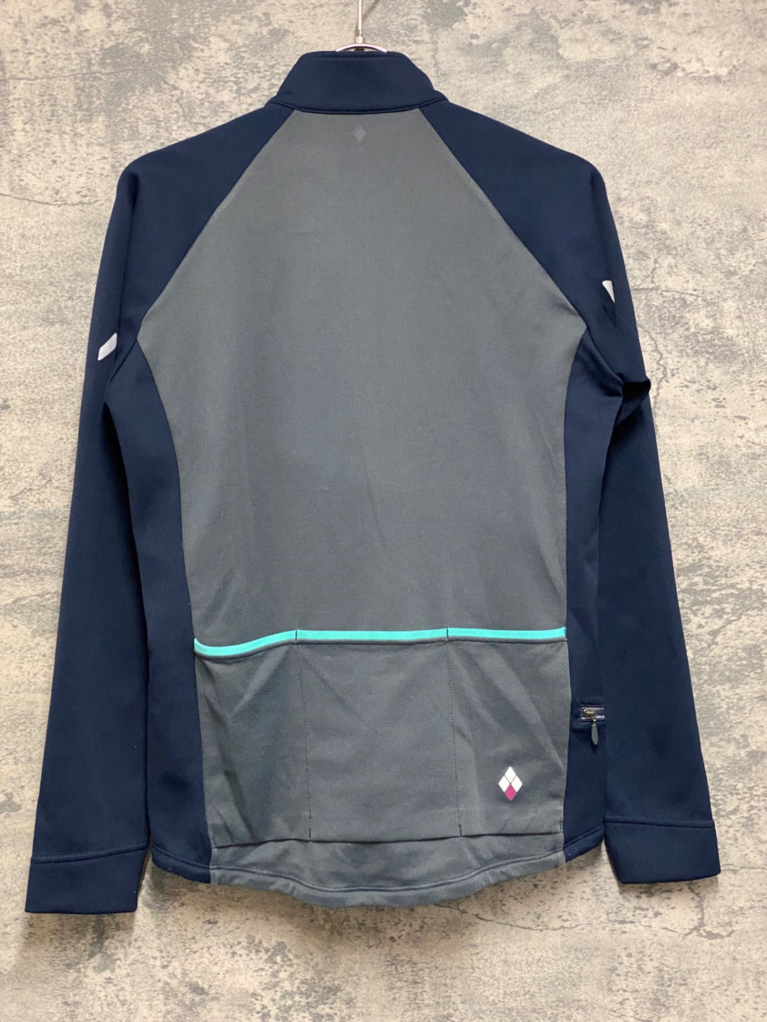 JO165 モンベル mont-bell 長袖 サイクルジャージ 濃紺 M レディース