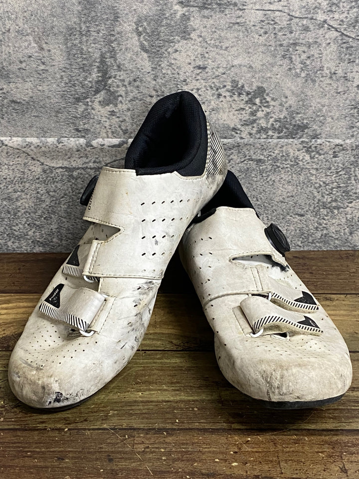 JZ234 シマノ SHIMANO SH-RP400M W01S ビンディングシューズ 3穴 白 EU45