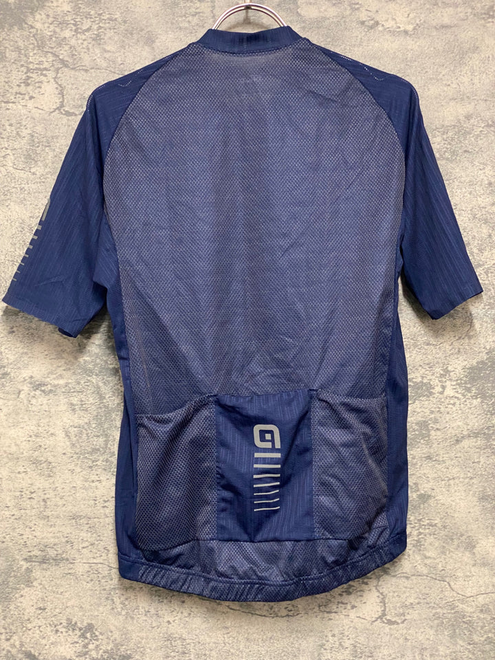 KG355 アレ ALE R-EV1 半袖 サイクルジャージ 紺 S
