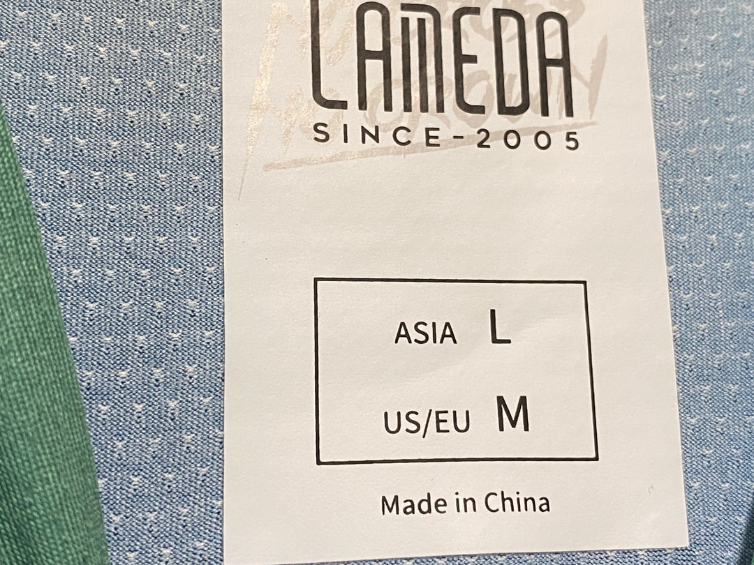 KB852 LAMEDA 長袖 サイクルジャージ 青 L