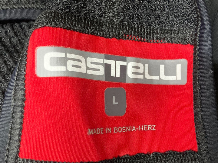JW604 カステリ CASTELLI NANO FLEX ビブタイツ 黒 L 裏起毛 GORE-TEX INFINIUM ※タグカット