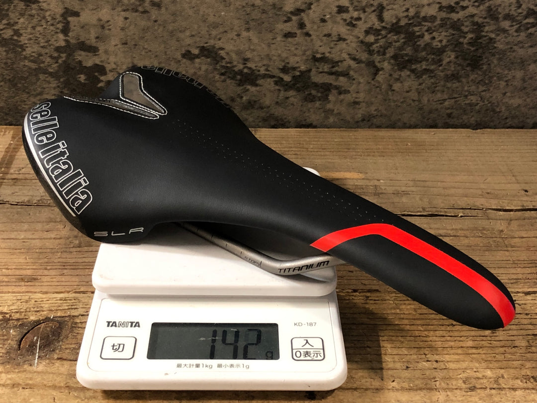 KO316 セライタリア selle ITALIA SLR S1 サドル 黒 134mm TITANIUM ※デカール加工