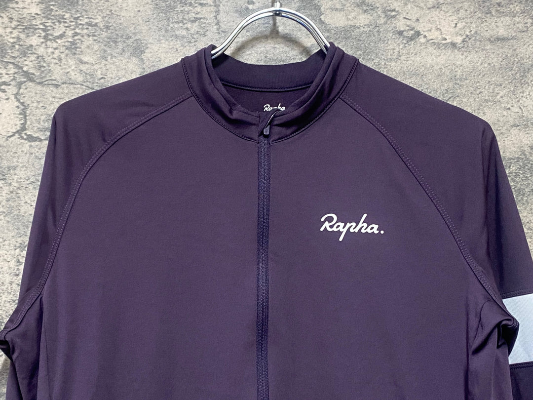 KQ645 ラファ Rapha WOMEN'S CORE LONG SLEEVE JERSEY 長袖 サイクルジャージ 紫 L レディース