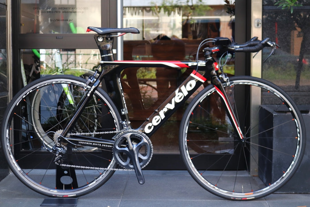 サーヴェロ CERVELO P2 2012モデル 51サイズ シマノ アルテグラ 6700 10S カーボン トライアスロン TTバイク 【東京南麻布店】