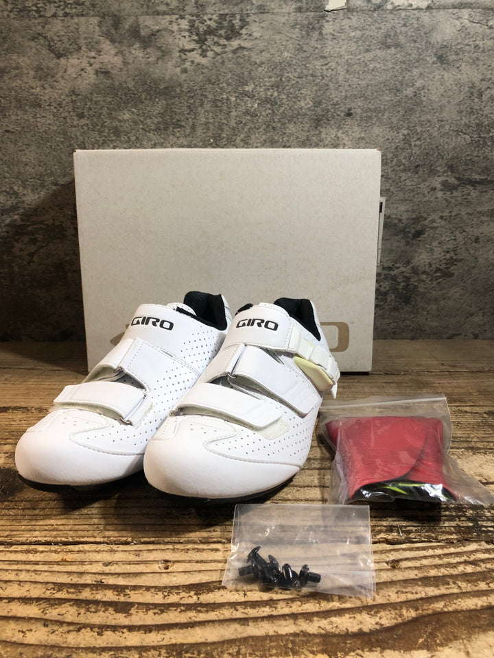 JZ685 ジロ GIRO TRANS E70 ビンディングシューズ EU41 SPD-SL 白 未使用品