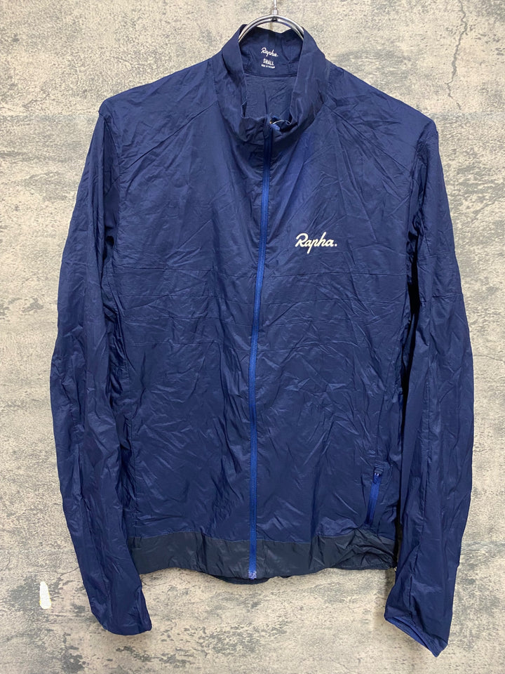 KQ688 ラファ Rapha EXPLORE LIGHTWEIGHT JACKET 長袖 ウインドブレイカー ネイビー S