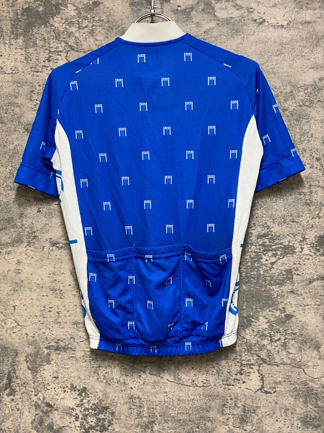 JQ518 ケイデンス Cadence RACE FIT 半袖サイクルジャージ 青白 XS