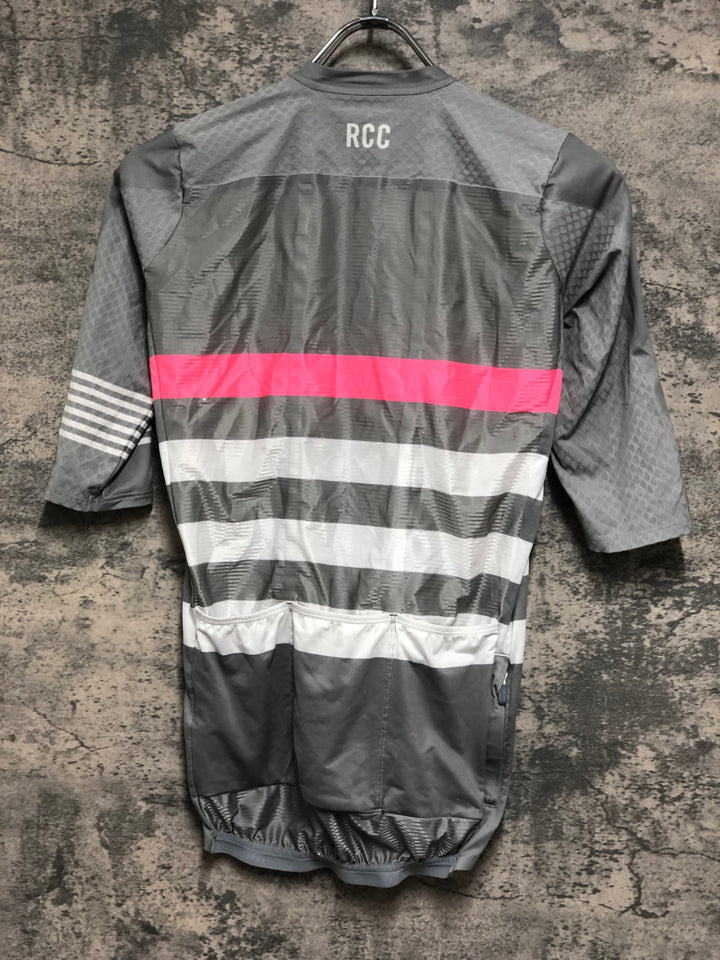 JZ495 ラファ RAPHA RCC PRO TEAM AERO JERSEY Ⅱ 半袖 サイクルジャージ M グレー