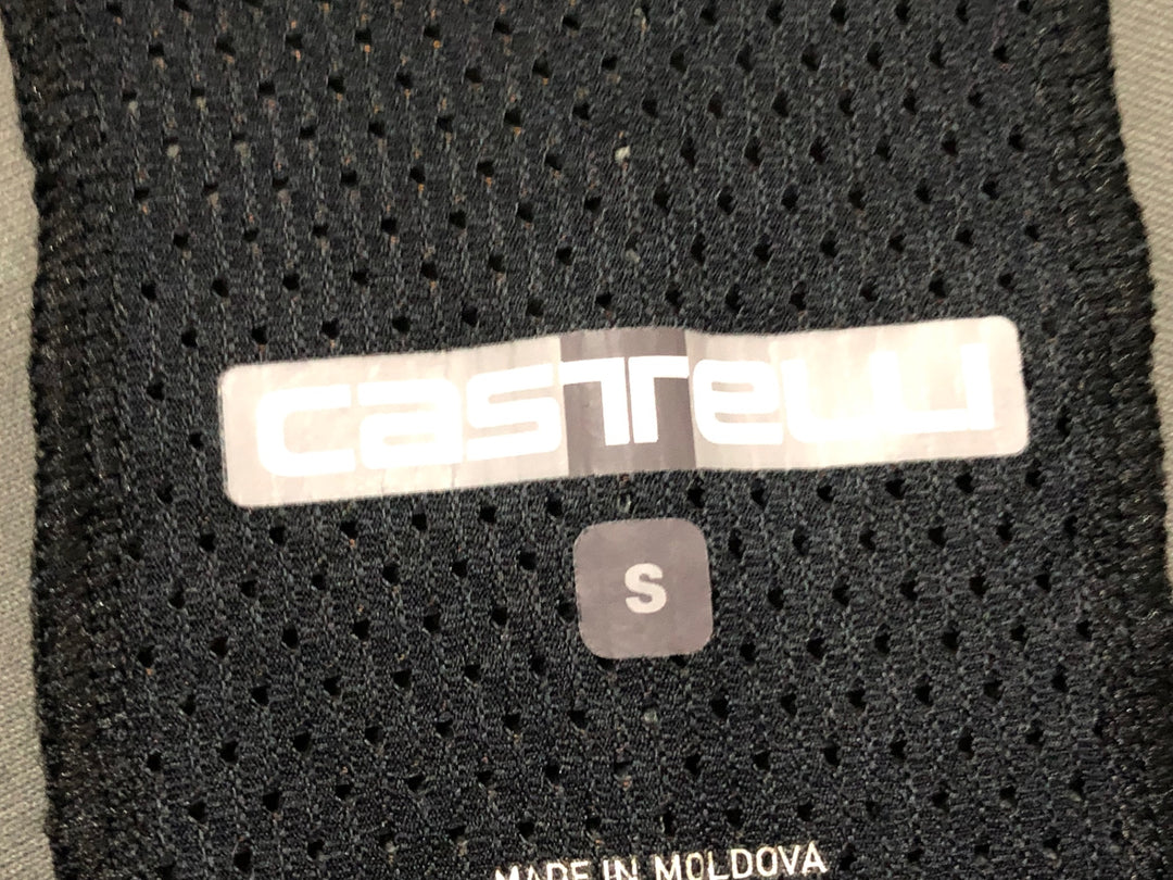 KD408 カステリ CASTELLI PERFETTO ROS 2 長袖 サイクルジャケット 紺 S ※補修痕