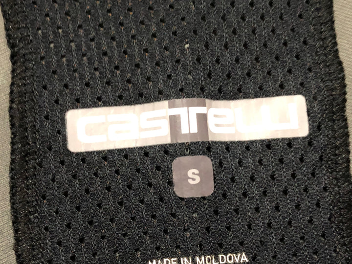 KD408 カステリ CASTELLI PERFETTO ROS 2 長袖 サイクルジャケット 紺 S ※補修痕
