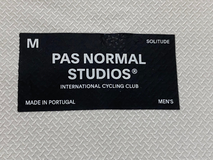 KF517 パスノーマルスタジオ PAS NORMAL STUDIOS Men's Solitude Logo Jersey 半袖 サイクルジャージ 白 M