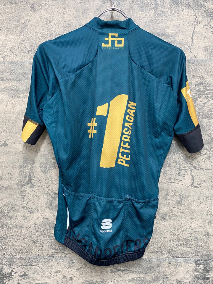 JI942 スポーツフル sportful 半袖 サイクルジャージ 深緑 M PETERSAGAN
