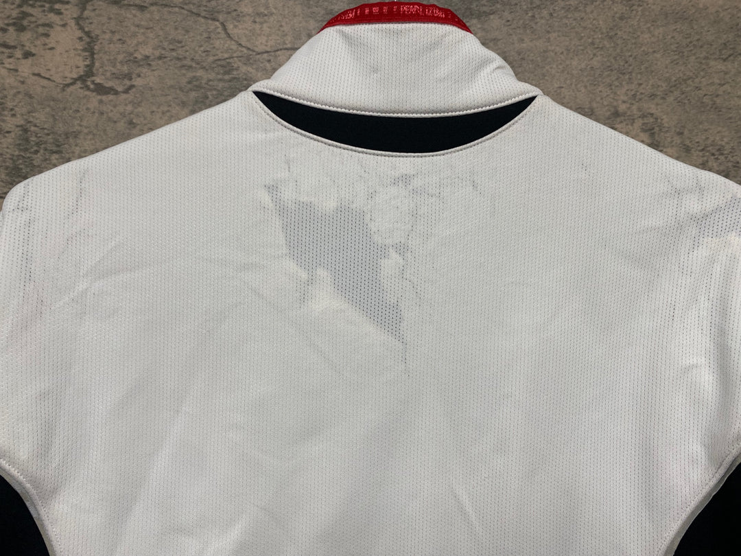 JG307 パールイズミ PEARL iZUMi 長袖 サイクルジャケット 白 黒 M 裏起毛