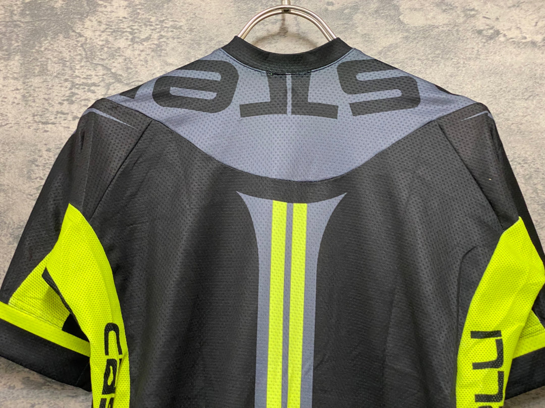 KH241 カステリ CASTELLI 半袖 サイクルジャージ 黒 M ※ややほつれあり