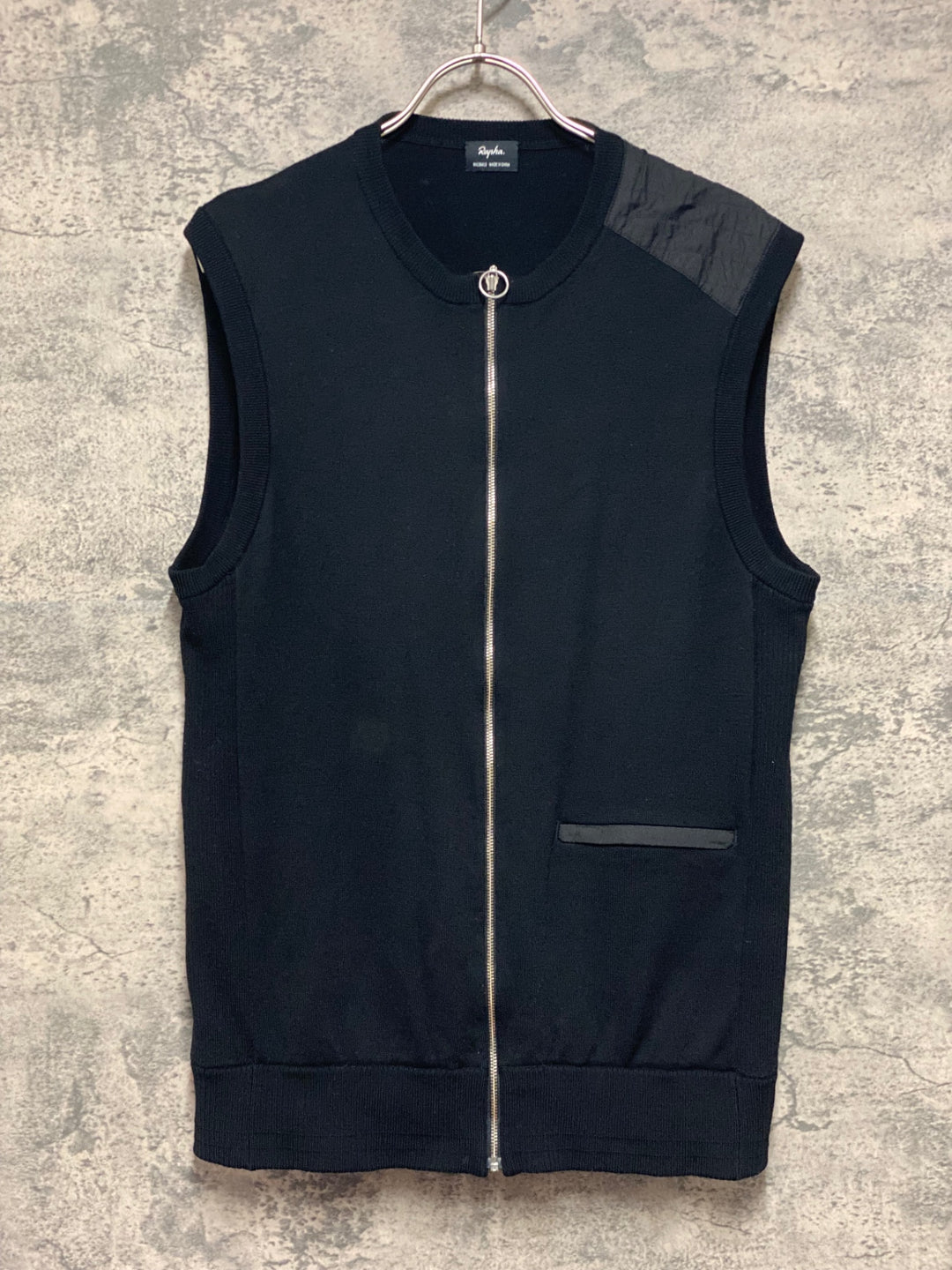 KI189 ラファ Rapha MERINO GILET ジレ ベスト 黒 M ※毛玉