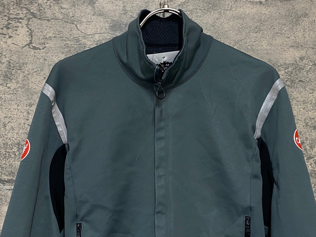KM199 カステリ CASTELLI ROSSO CORSA Perfetto RoS 2 GORE-TEX Infinium Windstopper 長袖 サイクルジャケット シェル グレー S
