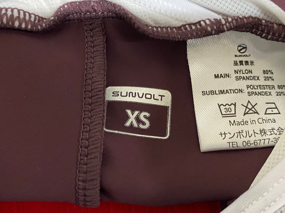 KI128 サンボルト SUNVOLT ビブショーツ 赤 XS
