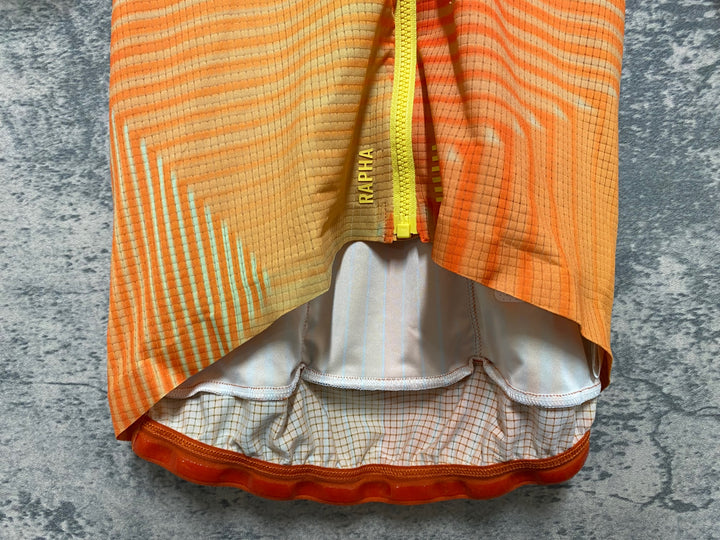 JK663 ラファ Rapha TUNNEL VISION PT FLYWEIGHT JERSEY 半袖 サイクルジャージ オレンジ S